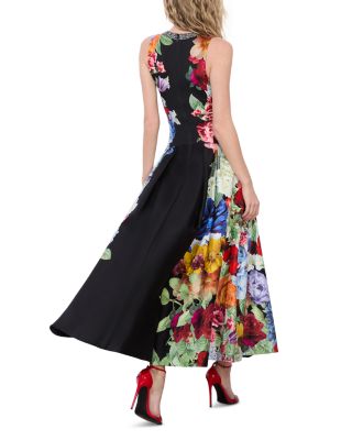 Adley Floral Panel Midi Dress