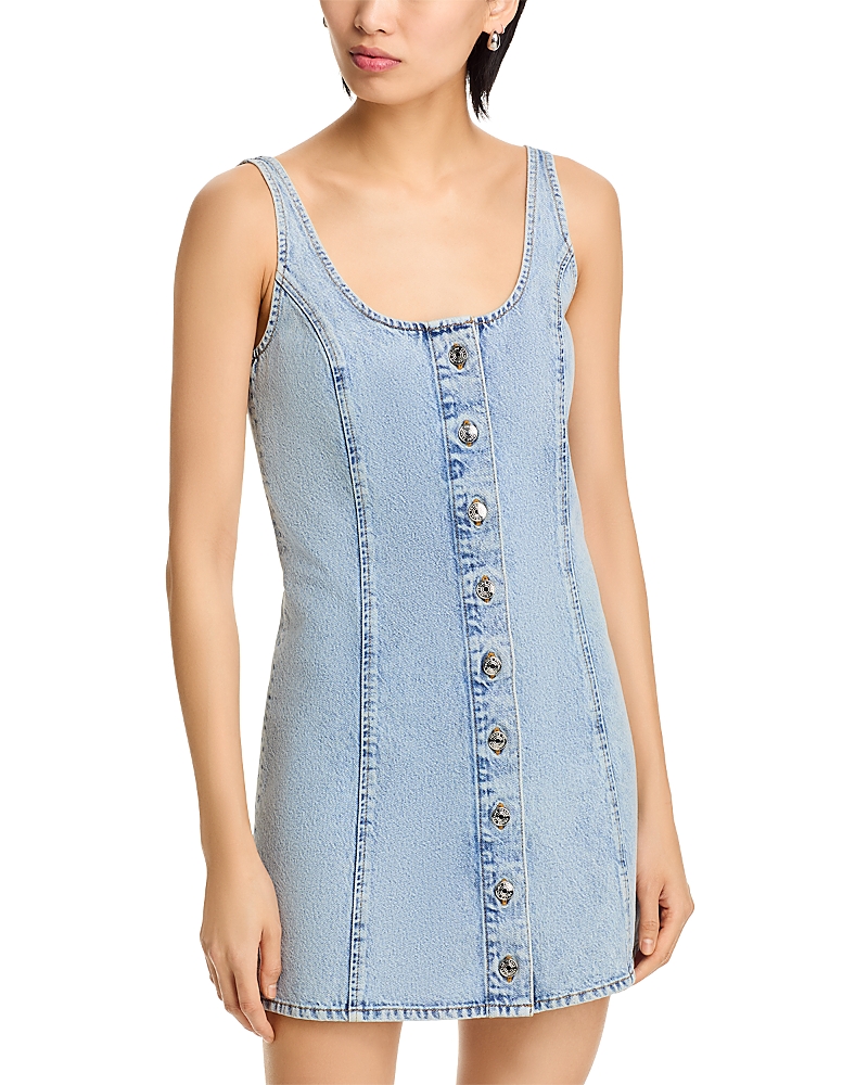 Frame Denim Shift Dress With Studs In Mingle In Mingle
