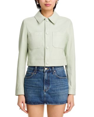 The Button Front Leather Jacket