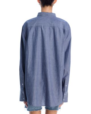 Chambray Button Down Bikini Shirt