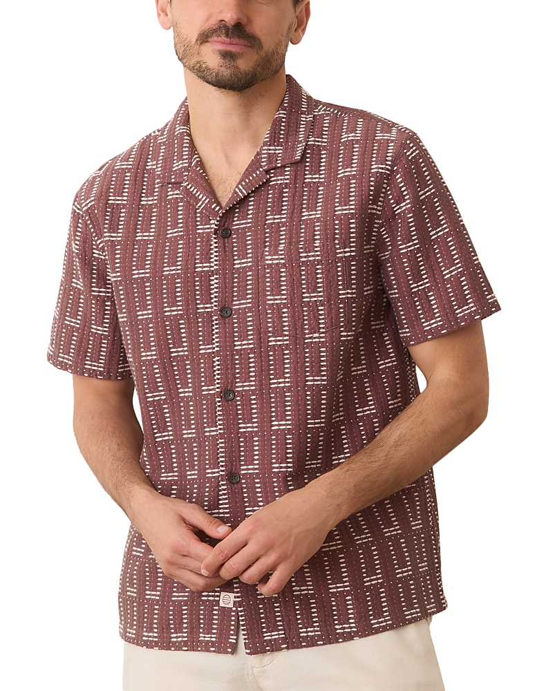 MARINE LAYER DOBBY RESORT CAMP SHIRT