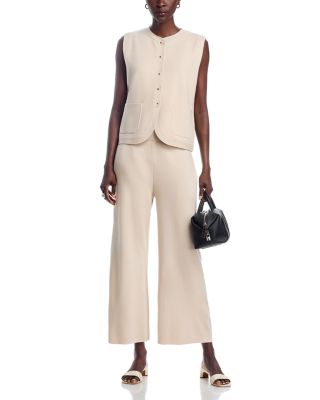 Sweater Vest & Wide Leg Pants Set