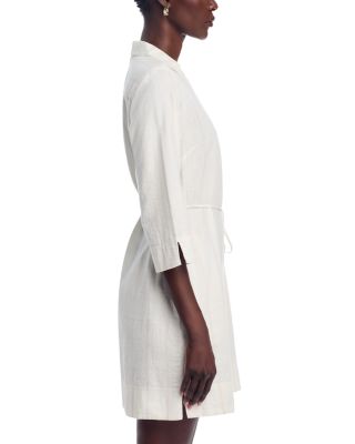 Palm View Linen Shift Dress