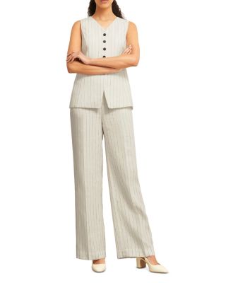 Groombridge Wide Leg Linen Trousers