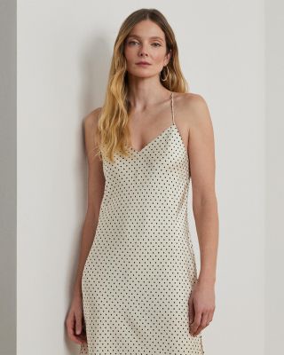 ★関税送料無料 RALPH Polka-Dot Satin Dress Polka-Dot Satin Dress