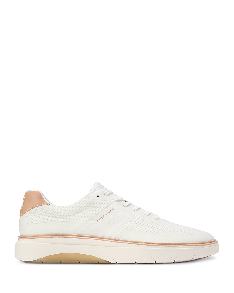 Cole Haan Men's Grandpr Featherarc Stitchlite Lace Up Sneakers In Optic White