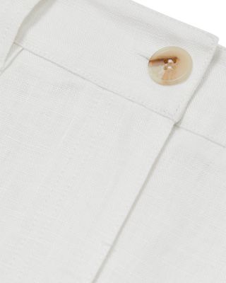 Petite Ashby Wide Leg Linen Trousers