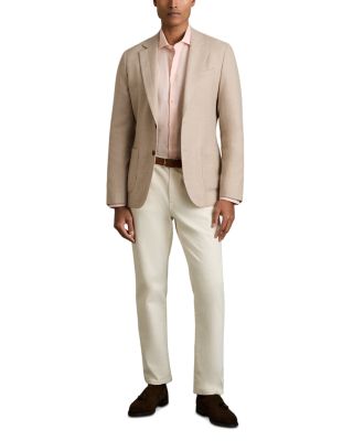 Ruban Long Sleeve Button Front Linen Shirt