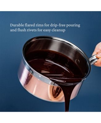 CopperBond&reg; 2-Quart Induction Copper Saucepan with Lid