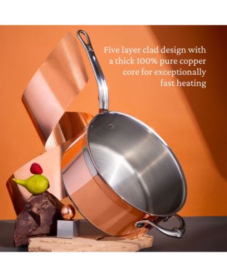 CopperBond&reg; 4-Quart Induction Copper Saucepan with Lid