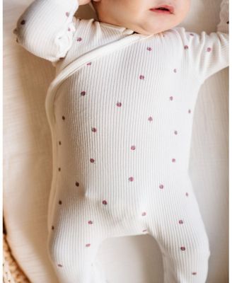  Unisex Cotton Ribbed Zipper Footie - Baby