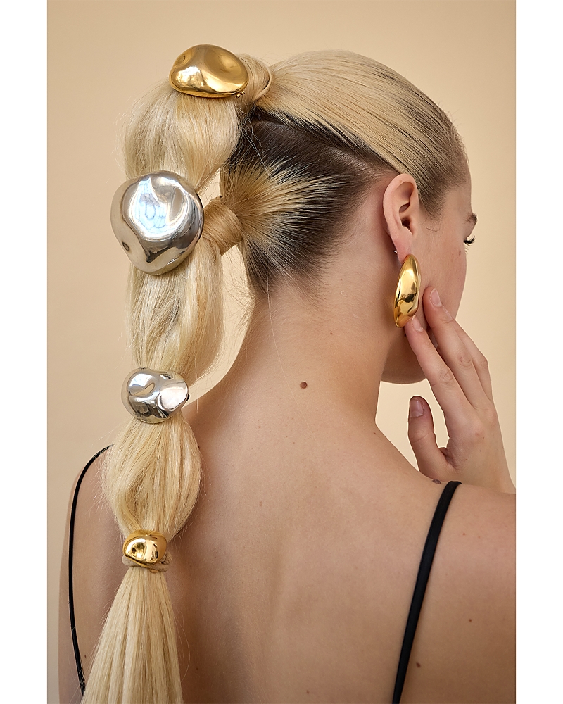 Lelet Ny Zoe Ponytail Cuff In Rhodium