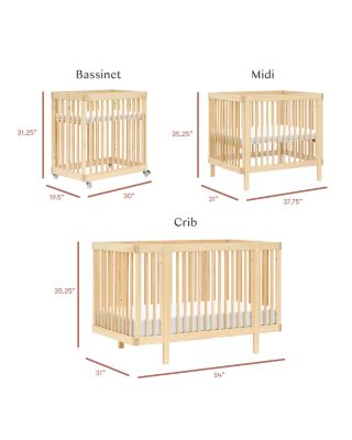 Pogo 8 in 1 Convertible Crib with All Stages Conversion Kits