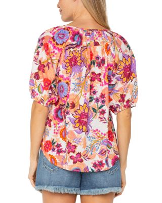 Short Sleeve Button Up Top