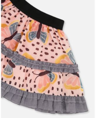 Girls' Printed Ruffle Skirt - Little Kid