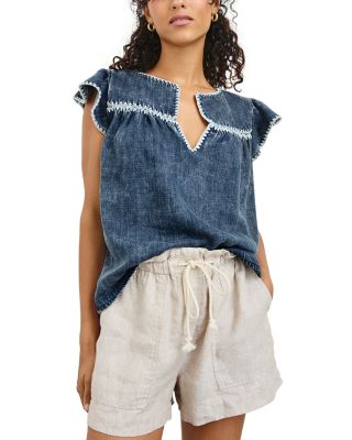 Tafia Relaxed Fit Cap Sleeve Top