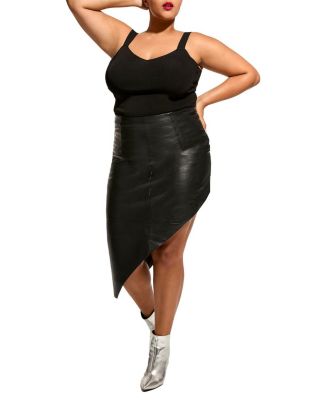 Fallon Recycled Leather Skirt