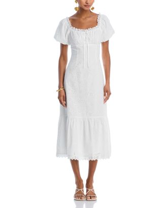 Cleo Dress - Light Aqua Eyelet main image 0