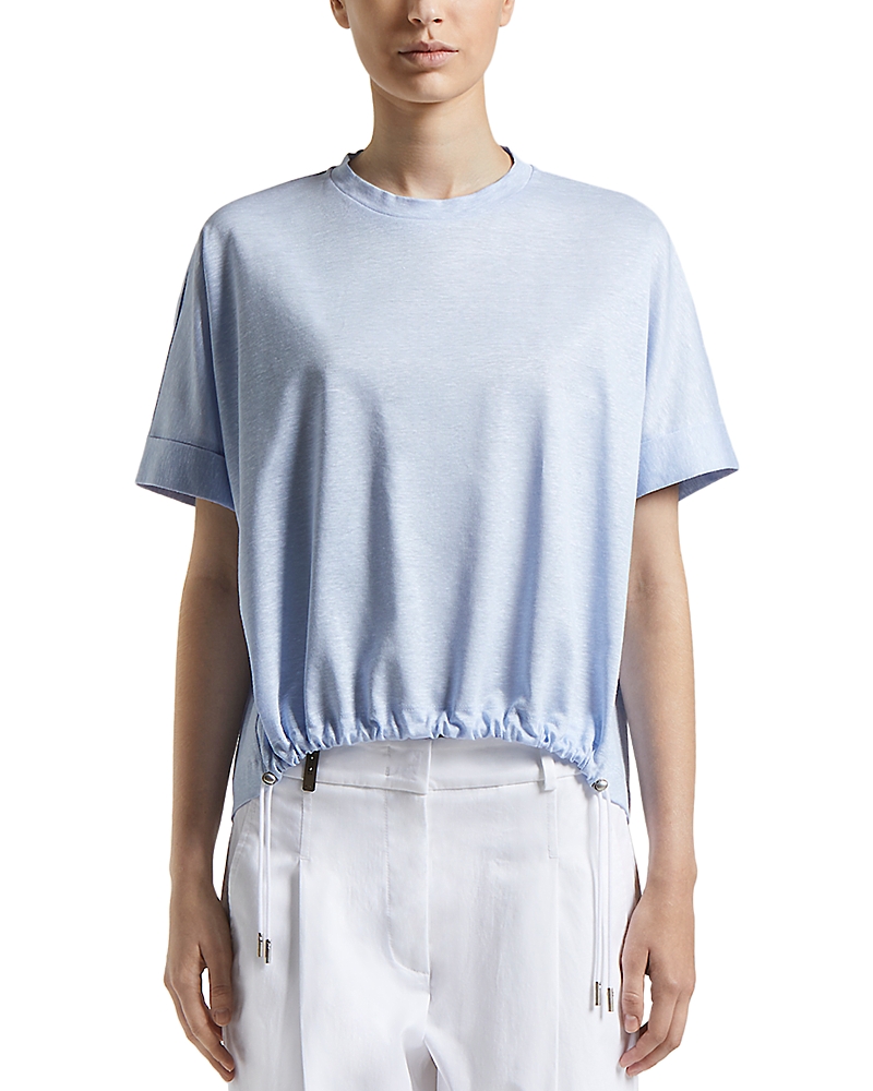PESERICO DRAWSTRING HEM BLOUSE