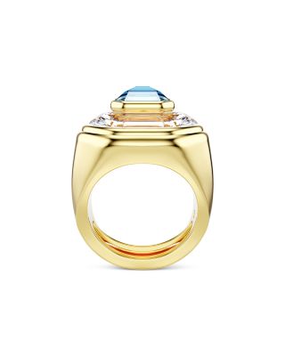 Chroma Octagon Cut Crystal Cocktail Ring