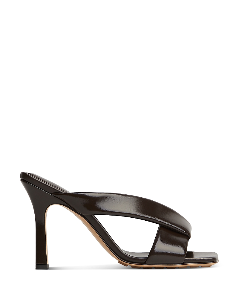 Bottega Veneta Riva Crossover Strap Sandal In Brown