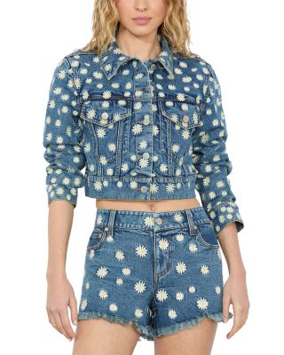 Jeff Embroidered Cropped Jacket