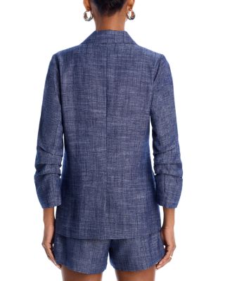 Chambray Blazer & Chambray Shorts