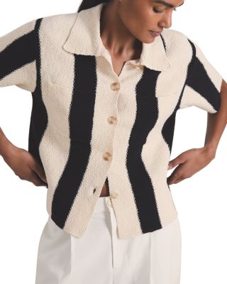 REISS - Les 100 Ciels Clive Striped Button Shirt