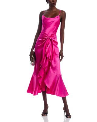 Vivienda Silk Ruffled Dress