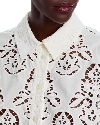 Erica Embroidered Eyelet Shirt
