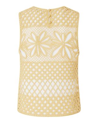 Gonzano Floral Crochet Top