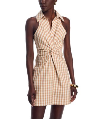 Cinq à Sept - McKenna Denim Gingham Mini Dress