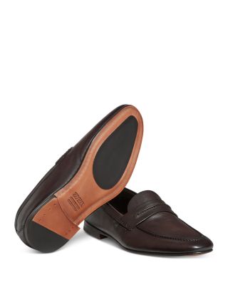 Natural Grain Leather Mocassin Loafers