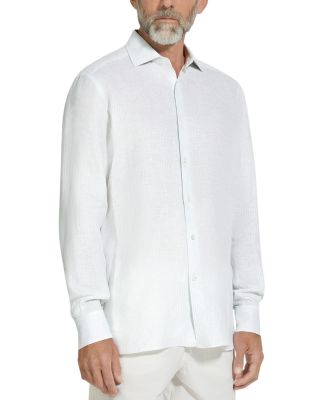 Zegna Oasi Lino Regular Fit Linen Shirt