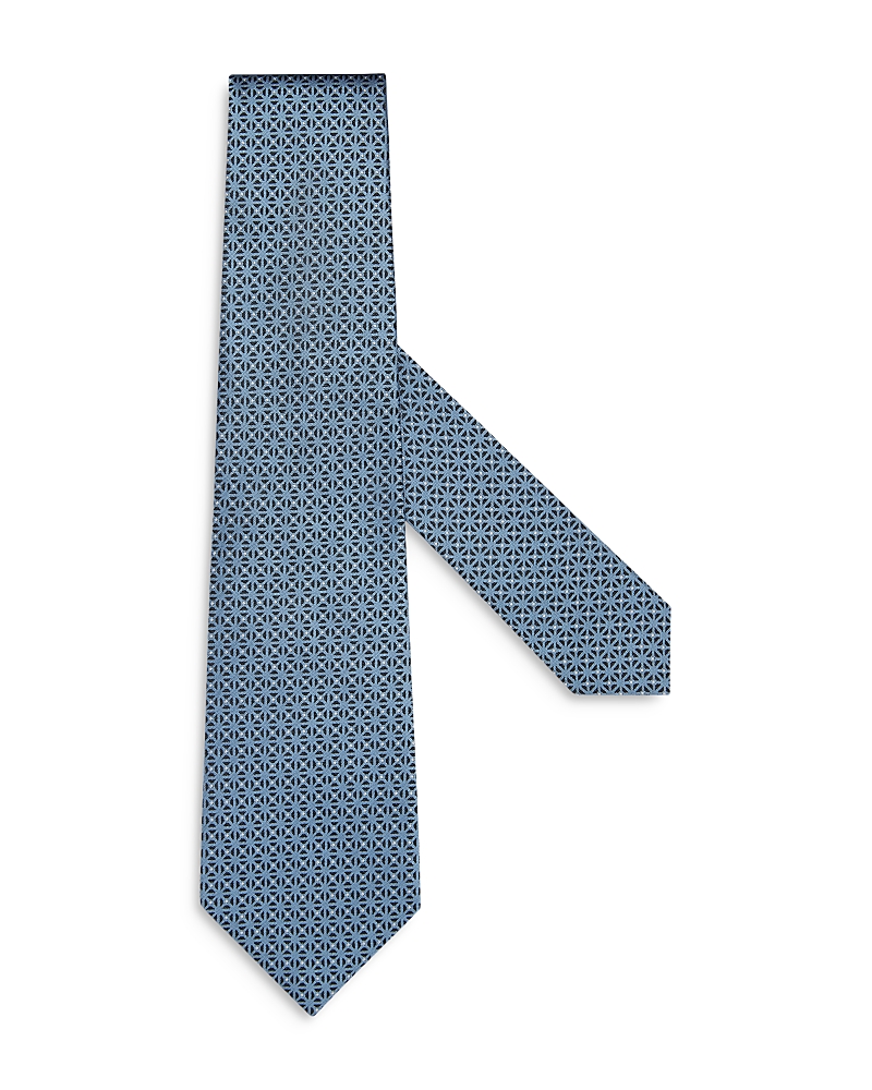 Zegna Classic Silk Tie In Light Blue