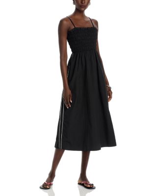 STEVE MADDEN - Kit Smocked Poplin Midi Dress