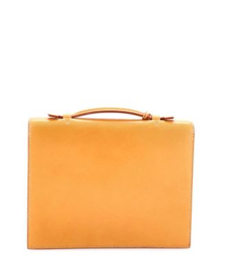 Pre-Owned Hermes 27 Sac a Depeches Bag Vache Natural