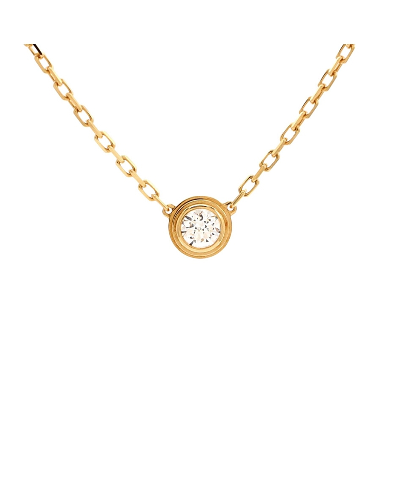 Pre-owned Pre-owned Cartier Cartier D'amour Pendant Necklace 18k Gold With Diamond