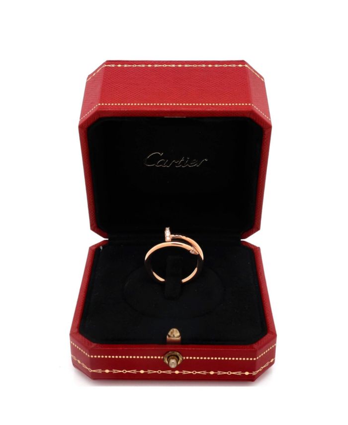 Juste un Clou Ring 18K Rose Gold and Diamonds