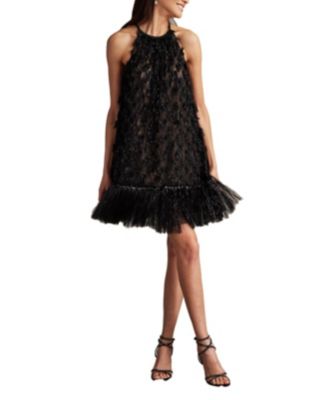 Prima Sequin Tulle Trapeze Mini Dress