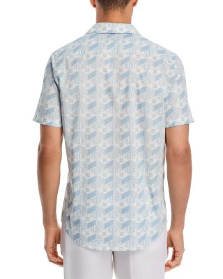 Printed Short Sleeve Camp Shirt