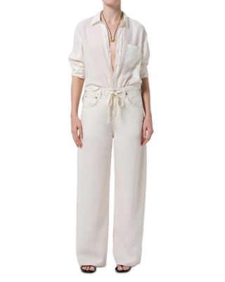 Brynn Drawstring Linen Trousers