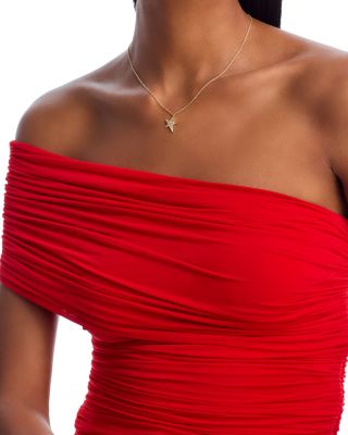 Diamond Star Pendant Necklace in 14K Yellow Gold, 0.14 tcw