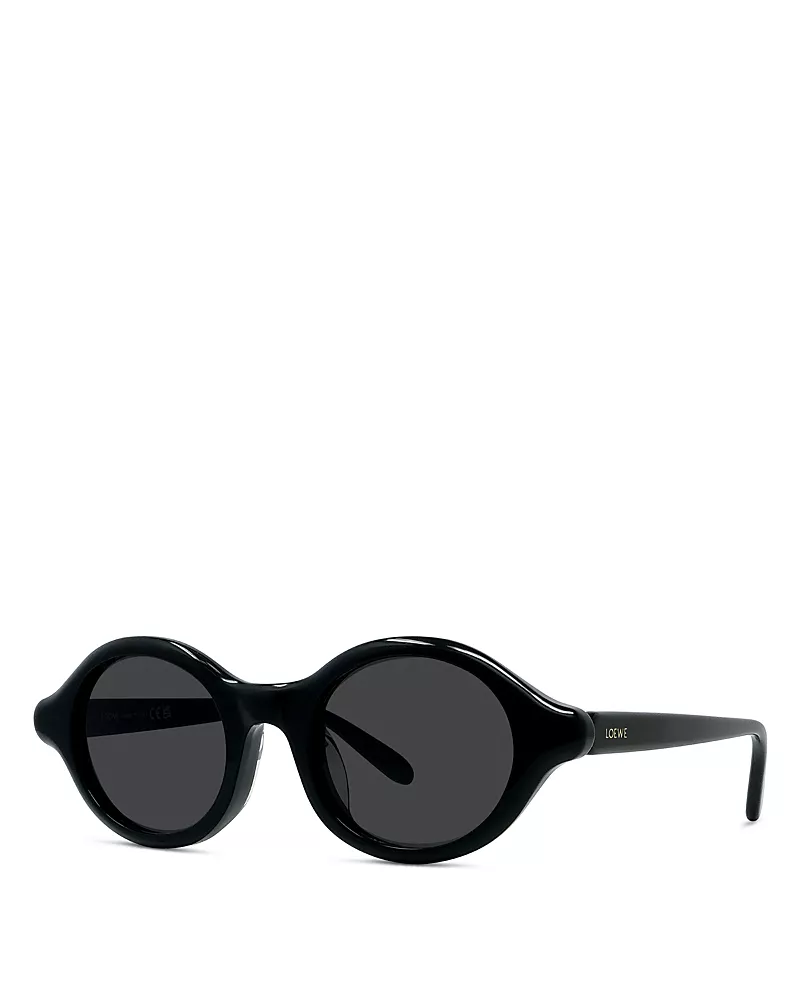 Loewe Slim Round Sunglasses, 48mm