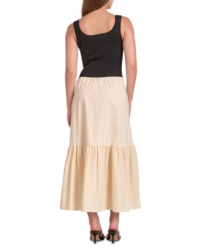 Mixed Media Tank Maxi Dress