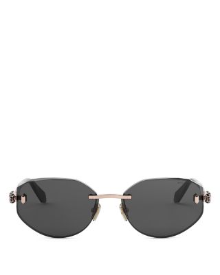 Serpenti Forever Rose Oval Sunglasses, 58mm