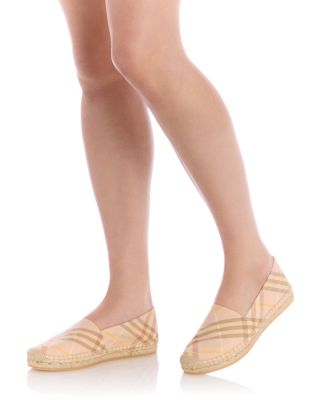 Women's Mews Check Espadrille Flats 