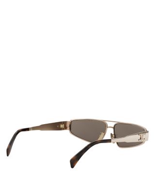Metal Triomphe Geometric Sunglasses, 59mm