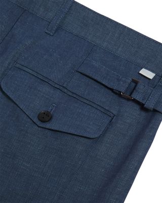 Murley Cotton Linen Pleated Shorts