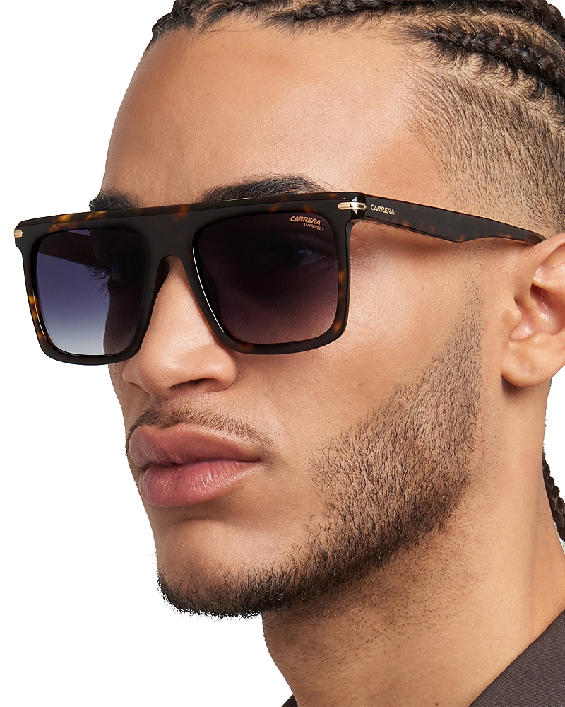 Carrera Grey Shaded Browline Mens Sunglasses 278/s 0086/9o 58 In Havana/brown
